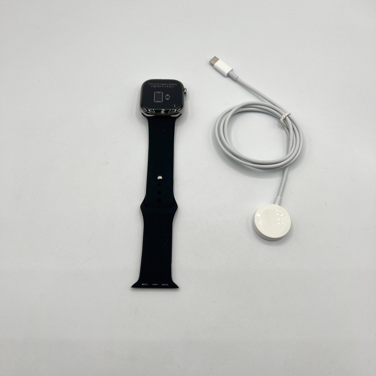 Apple Watch Series 10 46MM Slate Titanium Case Black Sport Band - Very Good - Techtree