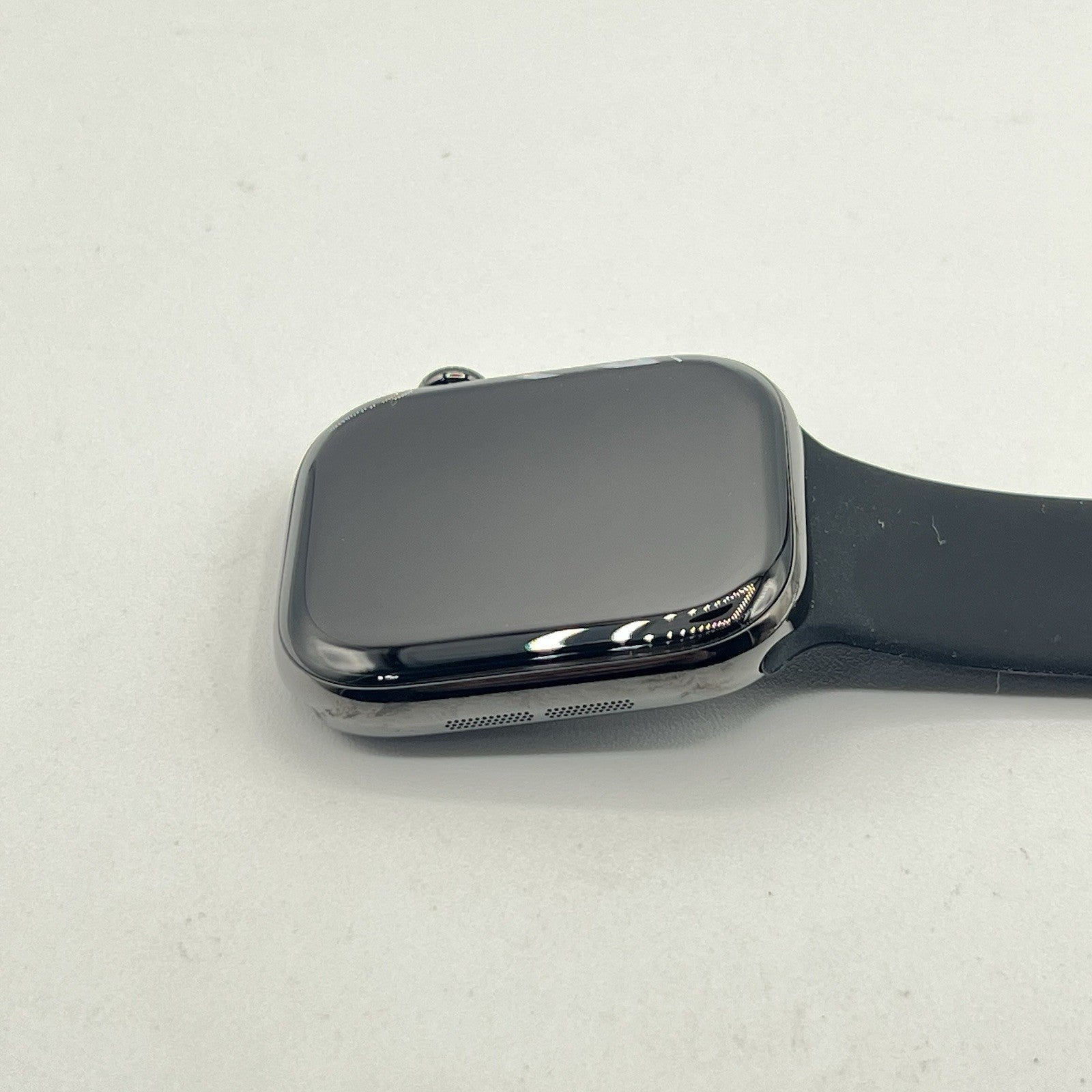 Apple Watch Series 10 46MM Slate Titanium Case Black Sport Band - Excellent - Techtree 