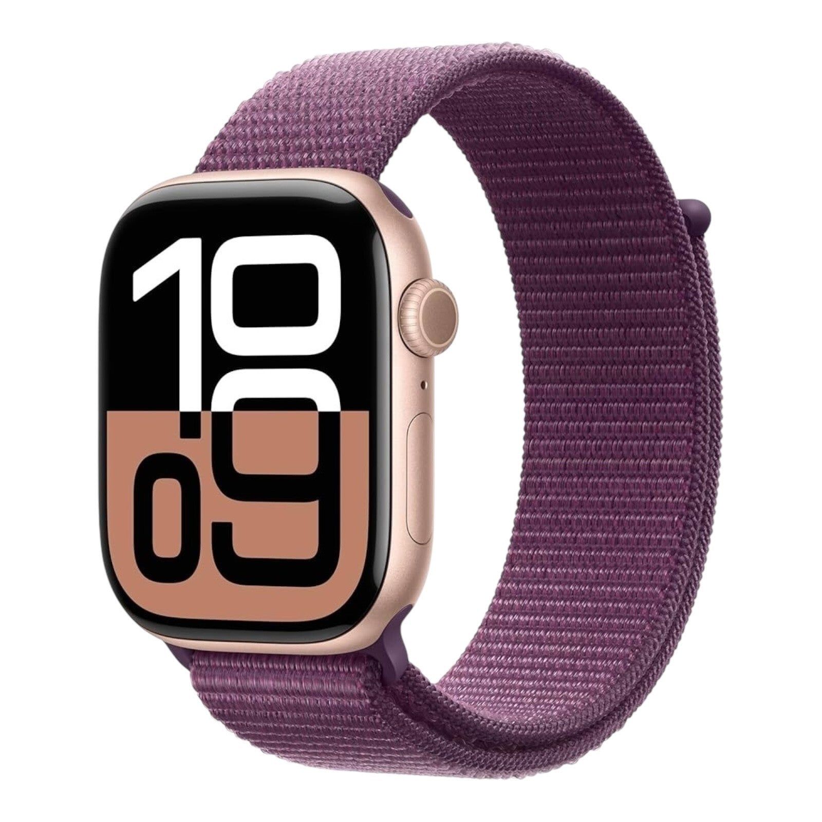 Apple Watch Series 10 42mm Rose Gold - Plum Sport Loop - Open Box - Techtree 